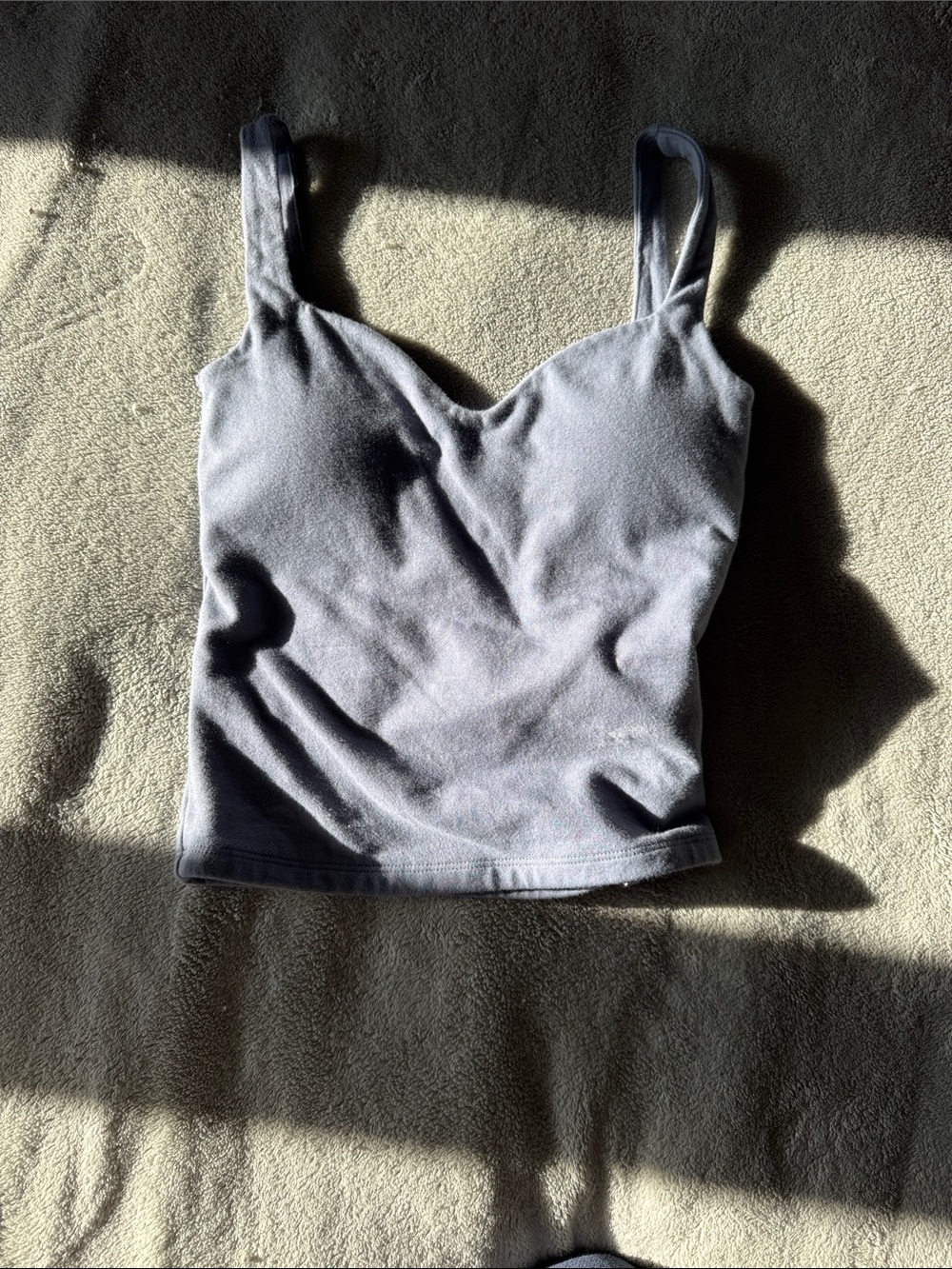 Abercrombie & Fitch Bra Free Blue Scoop Tank